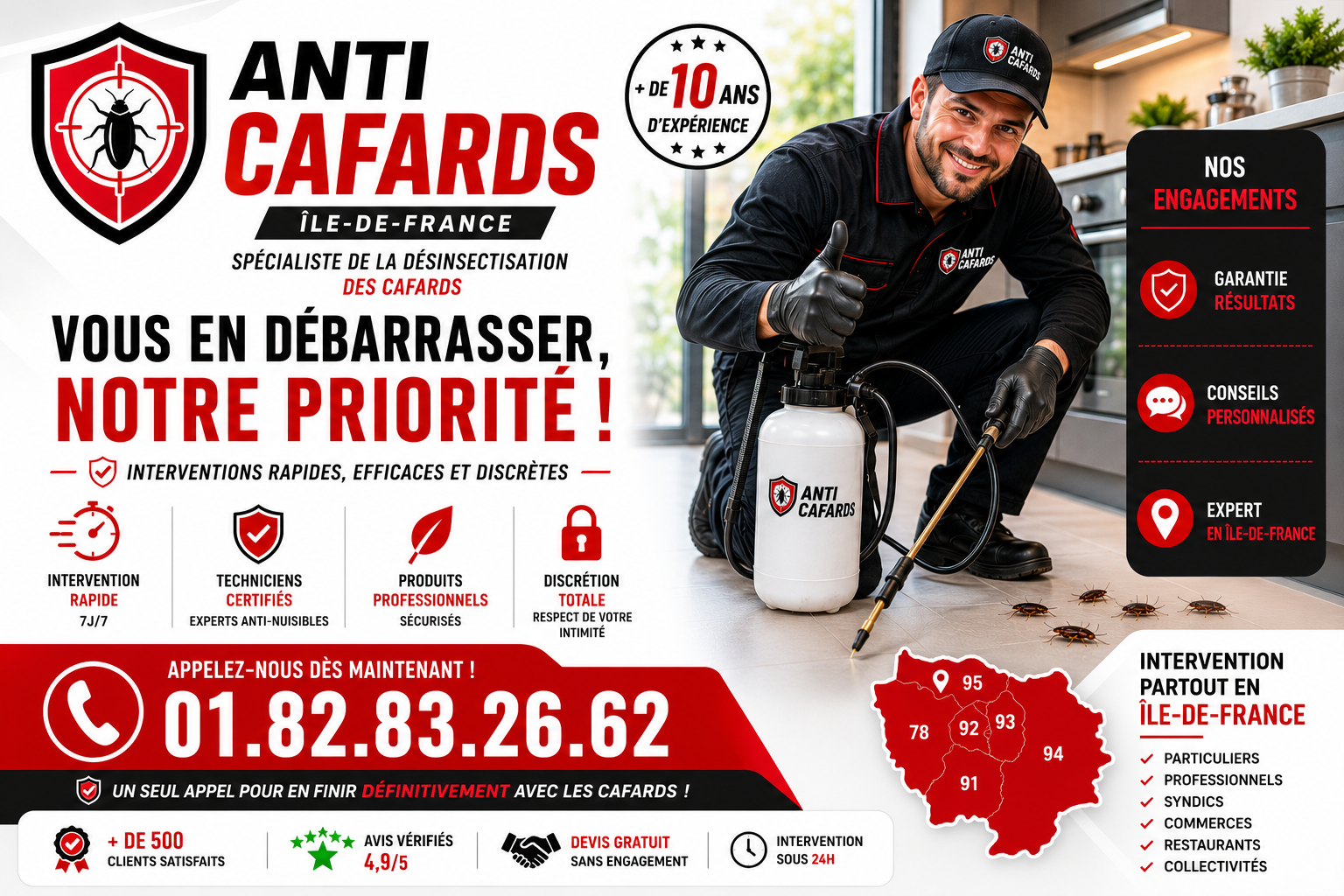 Cafards la Courneuve